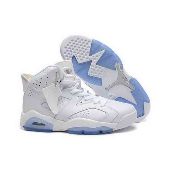 Air Jordan 6 Shoes 2015 Mens White Blue